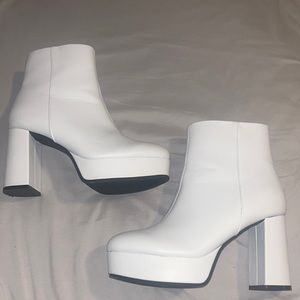 White Platform Boots